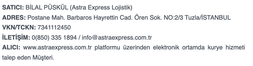 Sözleşme Detayları